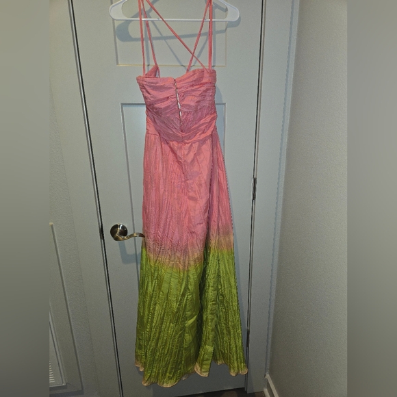 Antonio Melani Pink and Green Maxi Dress - Picture 2 of 6